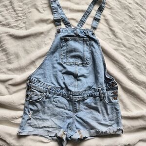 Isabel Light Blue Denim Maternity Overalls